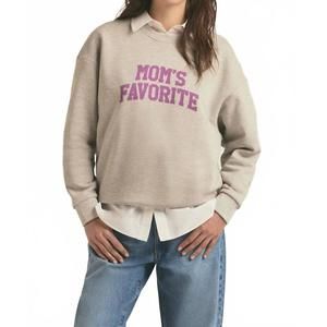 NEW FAVORITE DAUGHTER mom's favorite sweatshirt in heather grey